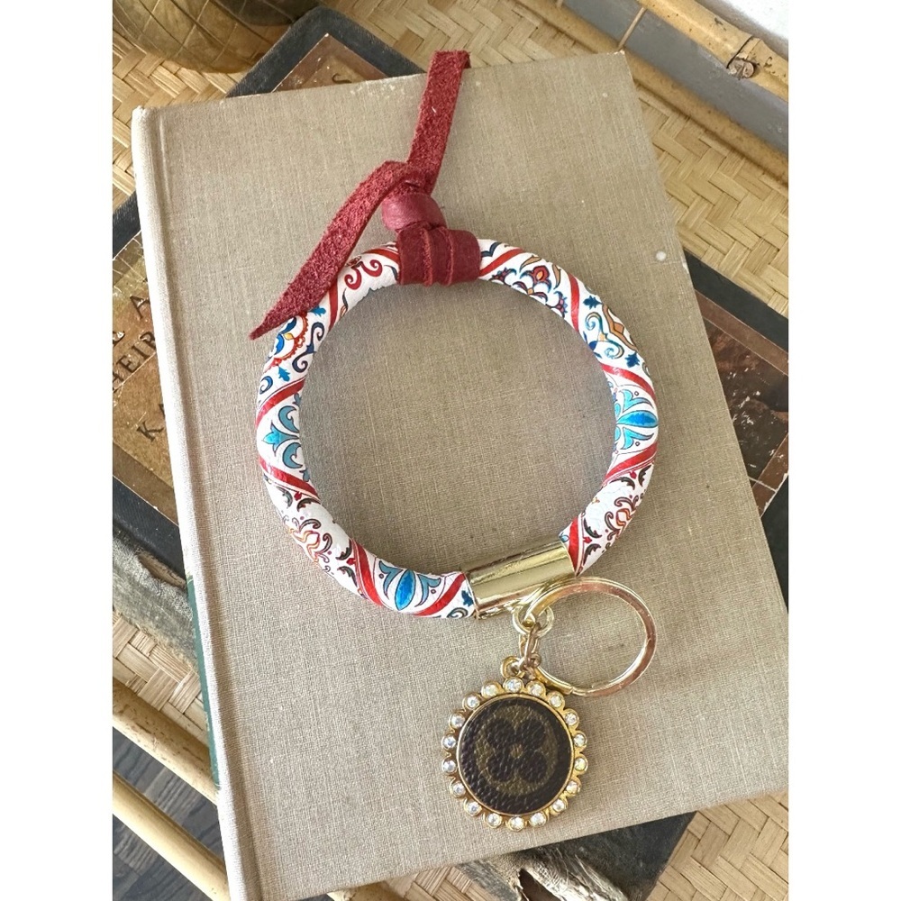 Sandra Ling Upcycled Keychain Bangle Bracelet to hold Keys/keychains